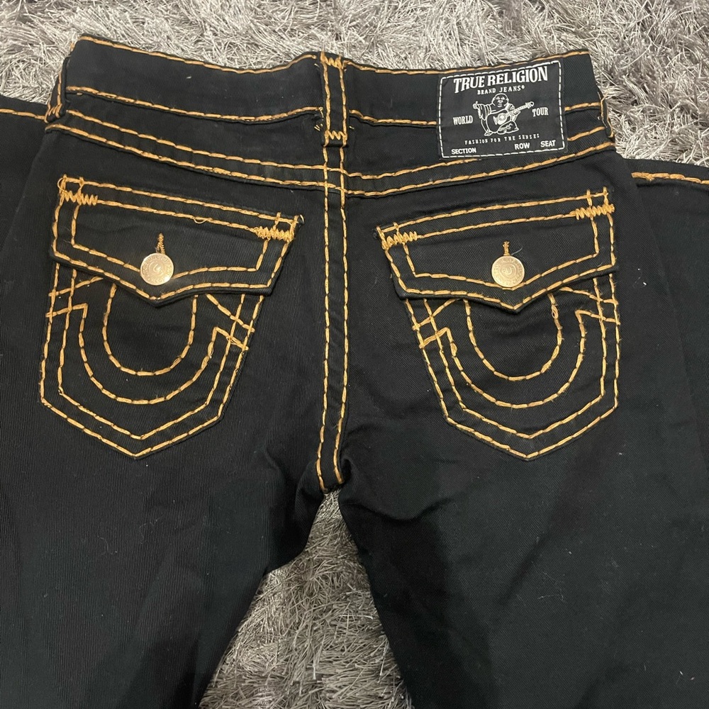 Black and Brown True religion Jeans Size 30